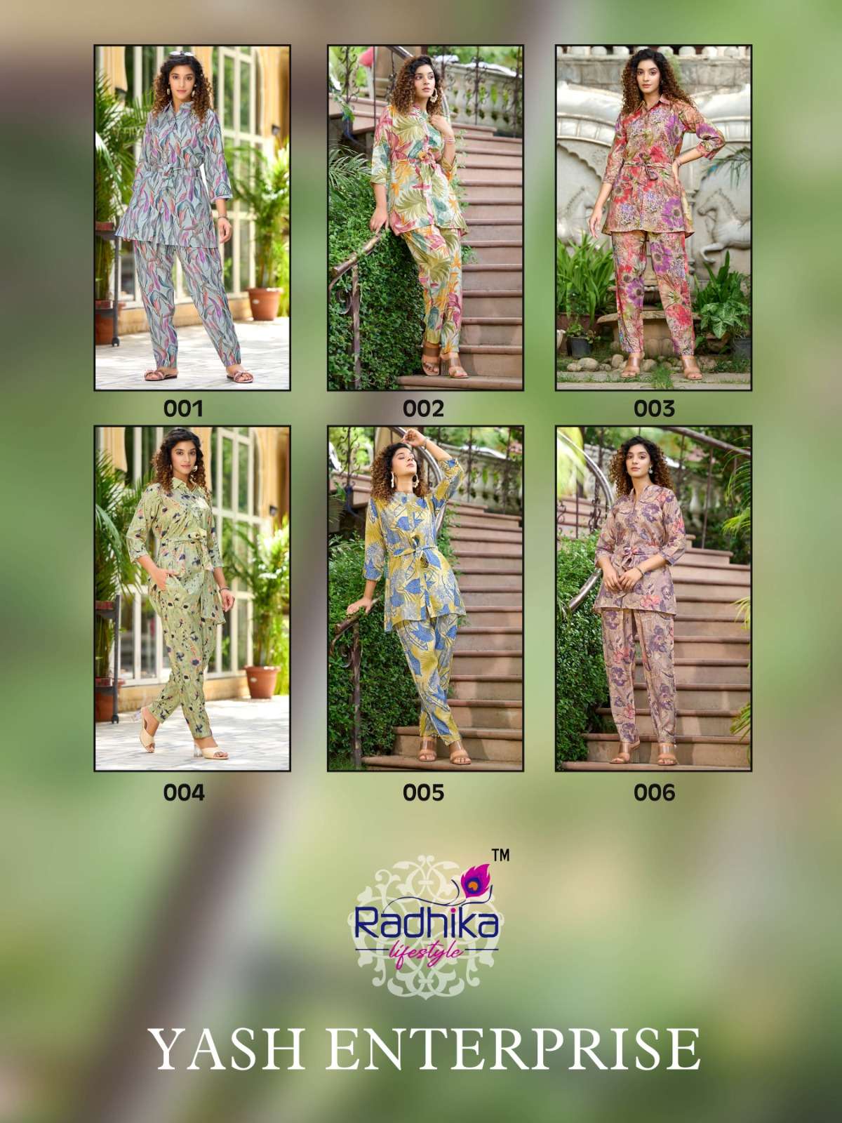 CORD VOL 1MUSLIN PRINT SWAROVSKI WORK FANCY CO ORD SET BY RADHIKA LIFESTYLE BRAND INDEX